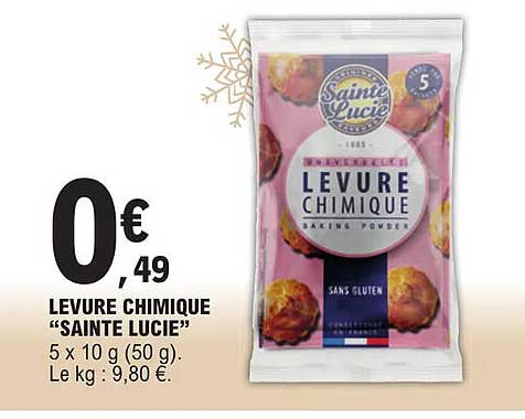 levure chimique "sainte lucie"