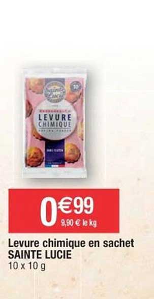 levure chimique en sachet sainte lucie