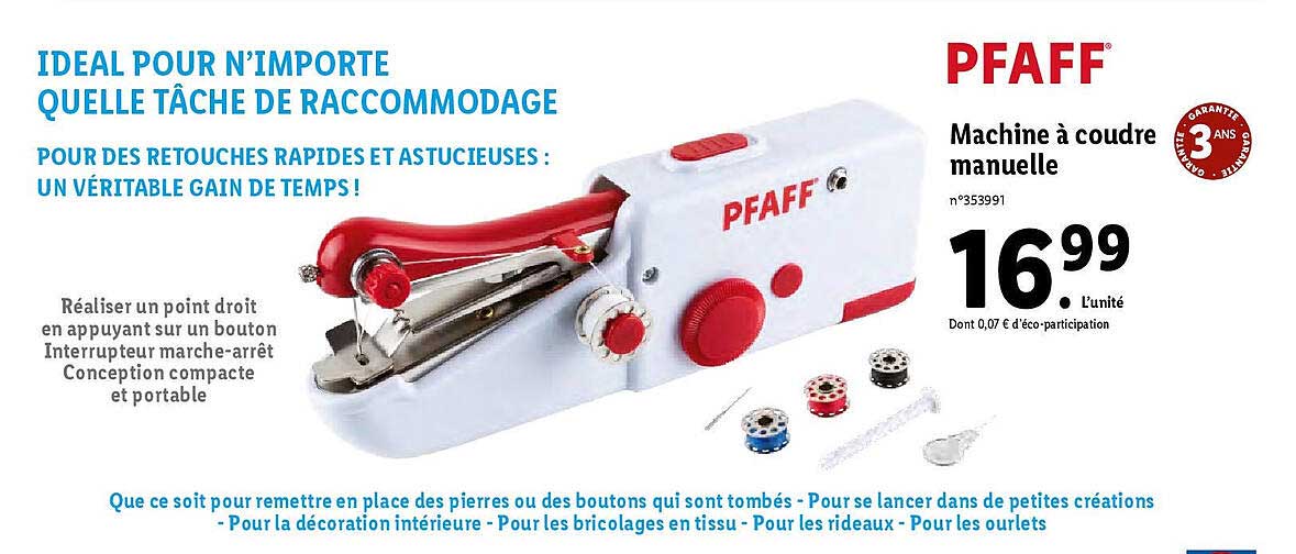 machine à coudre manuelle pfaff