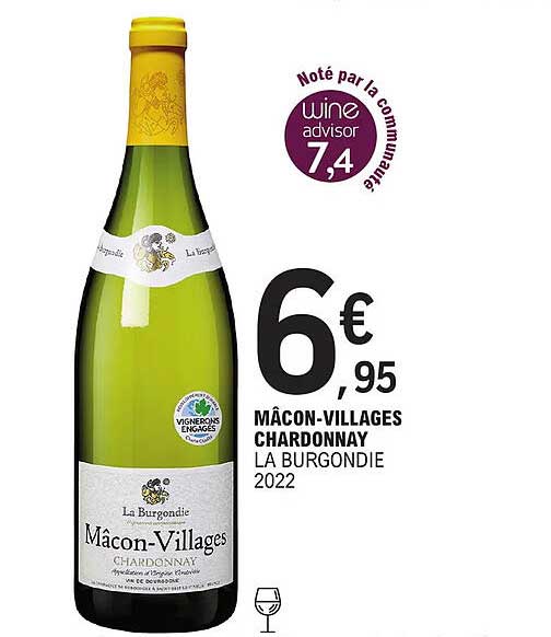 mâcon-villages chardonnay la burgondie 2022