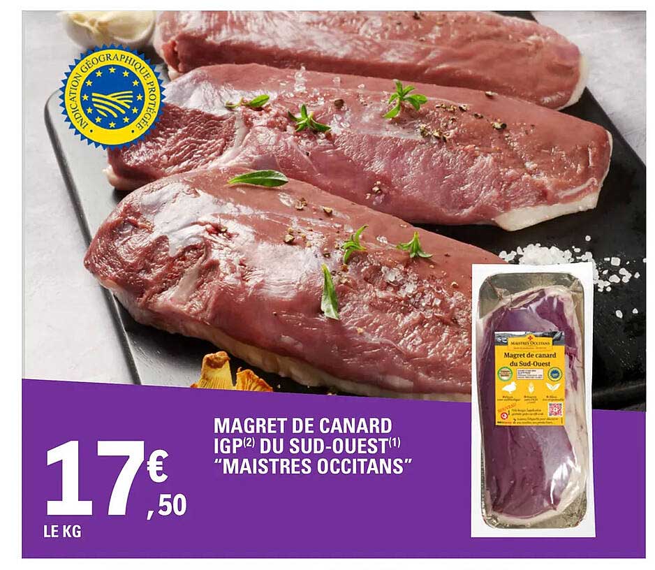 magret de canard igp du sud-ouest "maistres occitans"