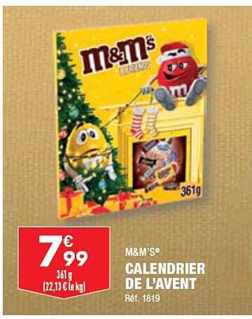 m&m's calendrier de l'avent