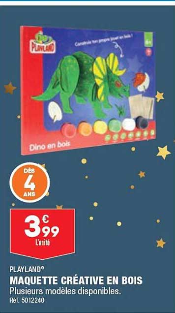 maquette créative en bois playland
