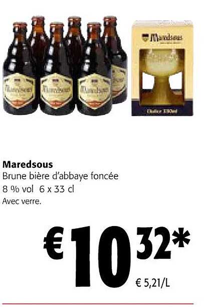 maredsous brune bière d'abbaye foncée