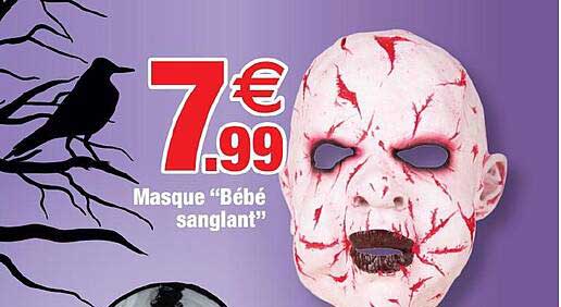 masque "bébé sanglant"