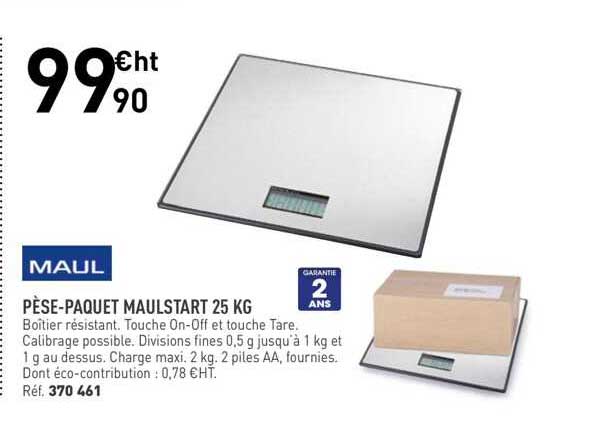 maul pèse-paquet maulstart 25kg