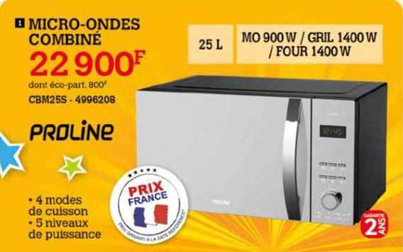 micro-ondes combiné proline