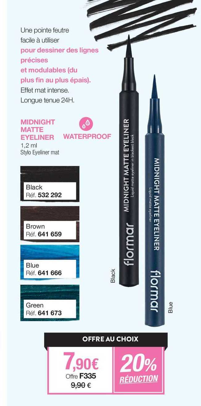 midnight matte eyeliner waterproof stylo eyeliner mat