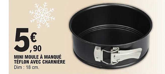 mini moule à manqué téflon avec charnière