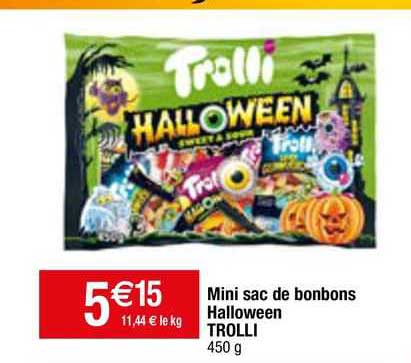 Mini Sac De Bonbons Halloween Trolli