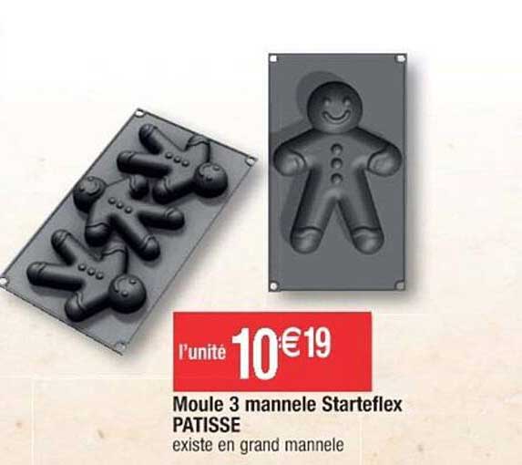 moule 3 mannele starteflex patisse
