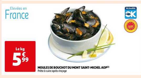 moules de bouchot du mont saint-michel aop