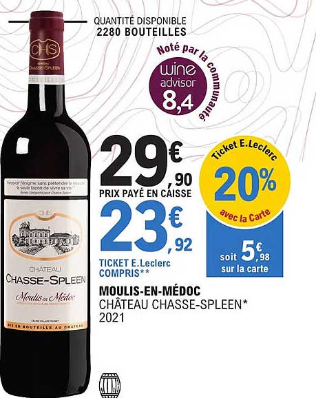 moulis-en-médoc château chasse-spleen 2021