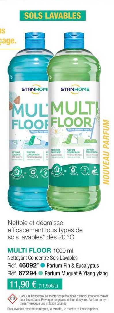 multi floor nettoyant concentré sols lavables