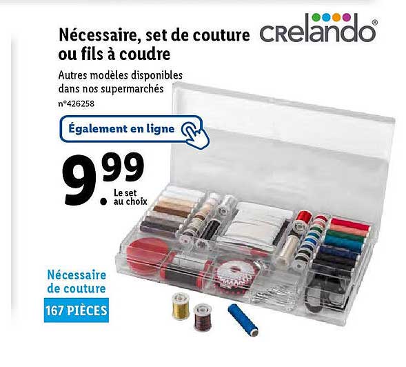 Nécessaire, Set De Couture Ou Fils à Coudre Crelando