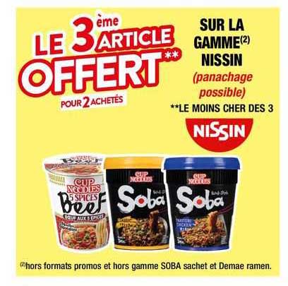 nissin le 3ème article offert