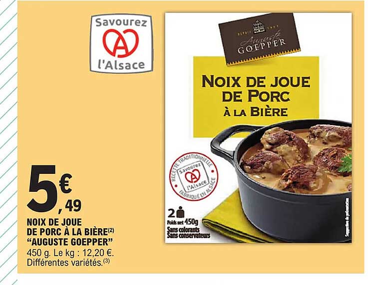noix de joue de porc à la bière "auguste goepper"