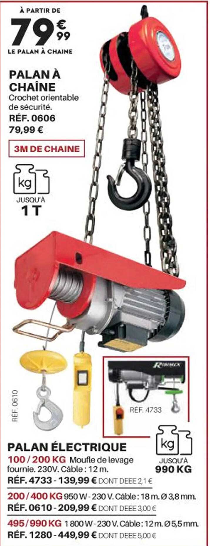 Palan électrique Palan à Chaîne