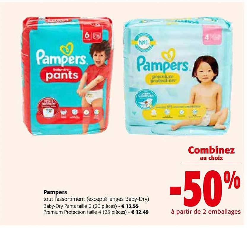 pampers tout l'assortiment