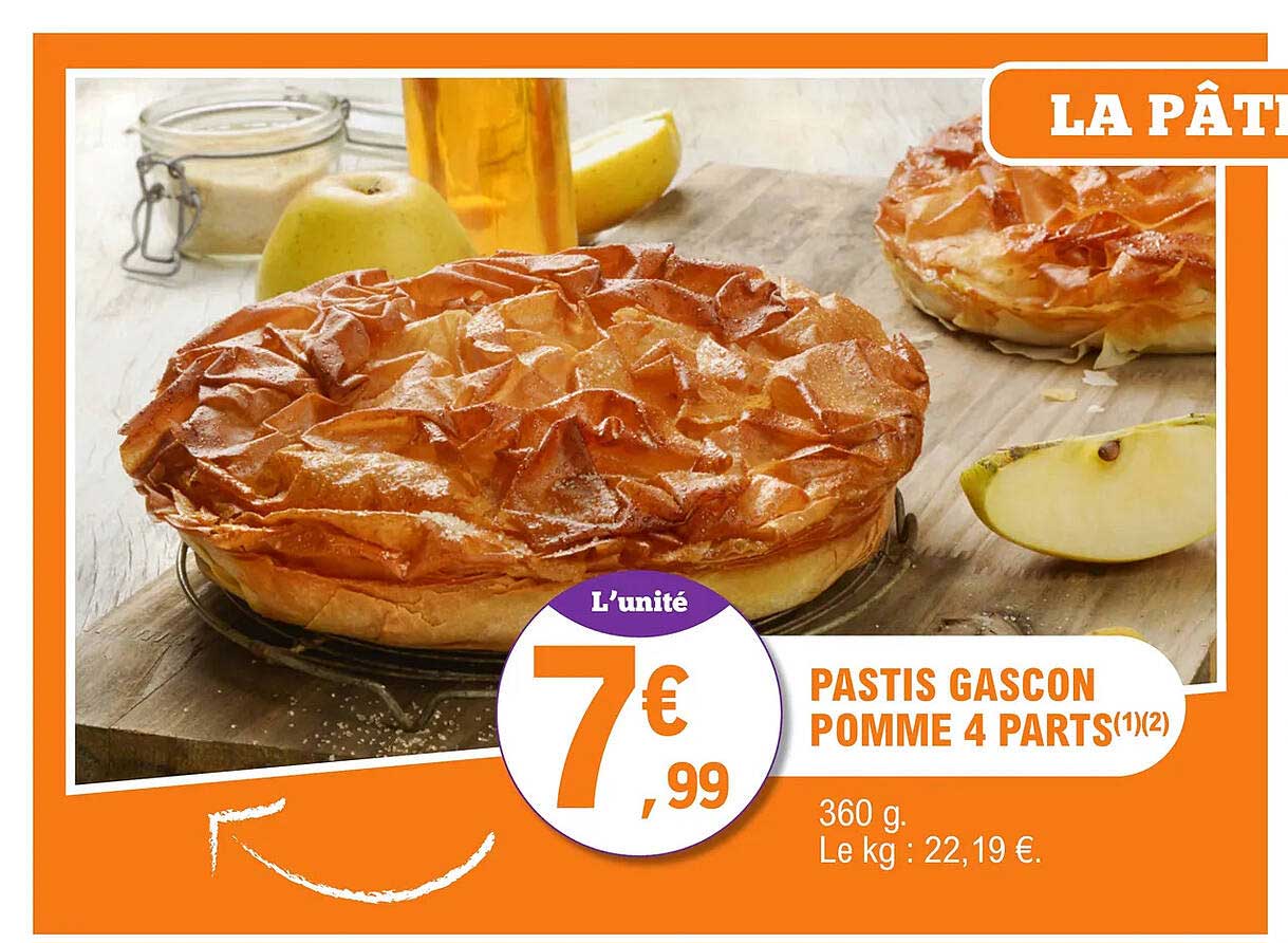 pastis gascon pomme de 4 parts