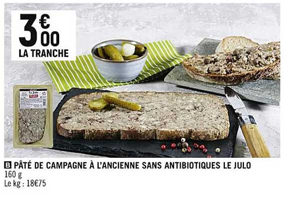 pâté de campagne à l'ancienne sans antibiotiques le julo