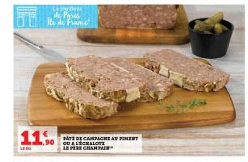 pâté de campagne au piment ou à l'échalote le père champain