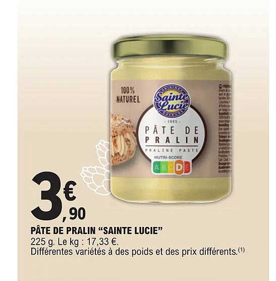 Pâte De Pralin "sainte Lucie"