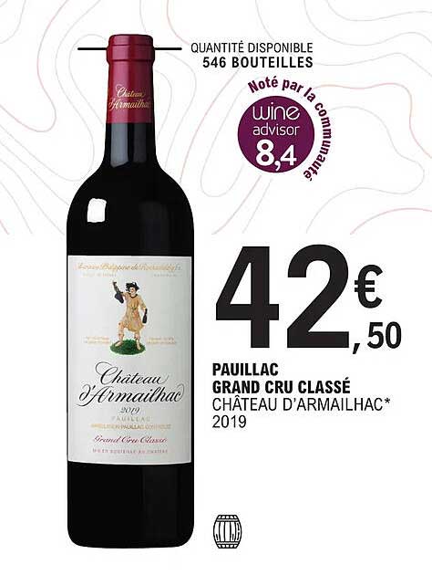 Pauillac Grand Cru Classé Château D'armailhac 2019