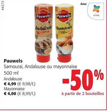 pauwels samourai, andalouse ou mayonnaise