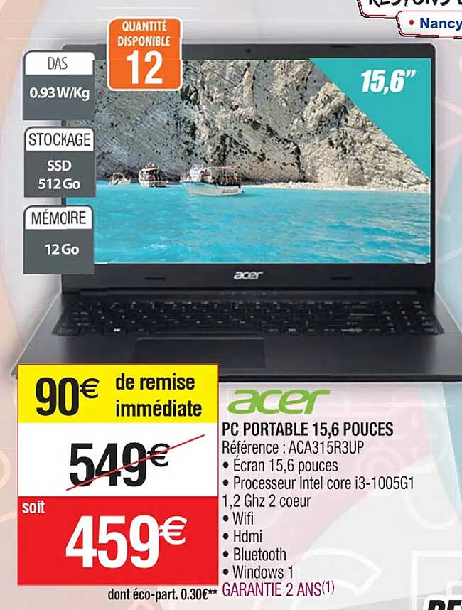 pc portable 15,6 pouces acer