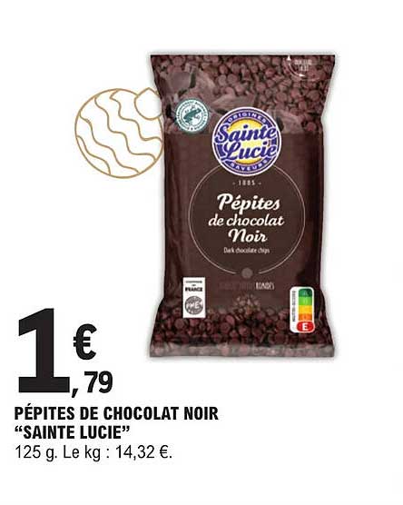 pépites de chocolat noir "sainte lucie"