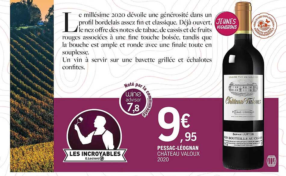 pessac-léognan château valoux 2020