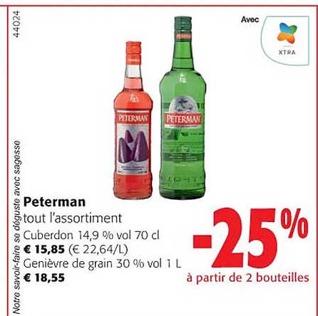 peterman tout l'assortiment