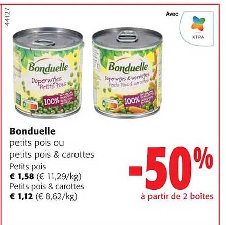 Petits Pois Ou Petits Pois & Carottes Bonduelle