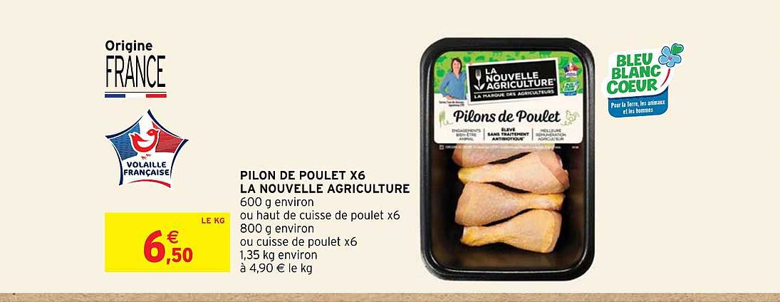 pilon de poulet x 6 la nouvelle agriculture