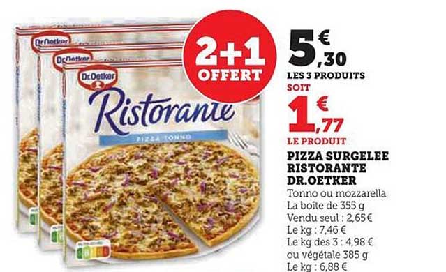 pizza surgelée ristorante dr.oetker