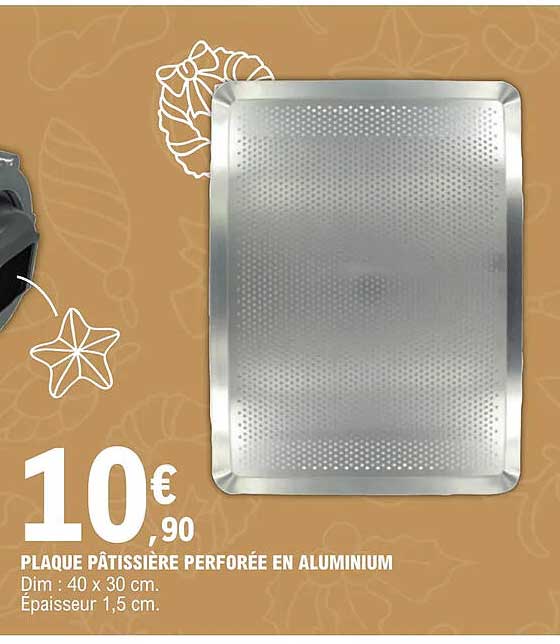 Plaque Pâtissière Perforée En Aluminium