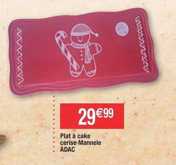 plat à cake cerise mannele adac