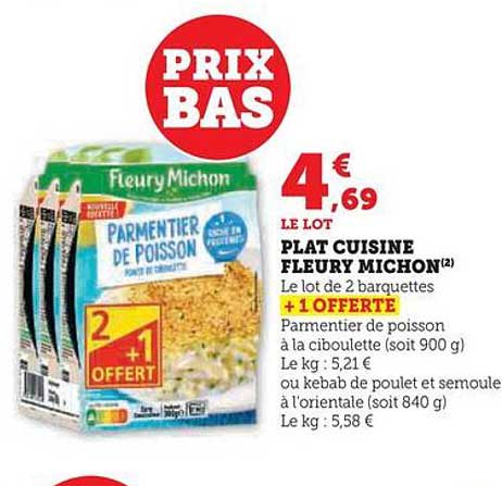 Plat Cuisiné Fleury Michon