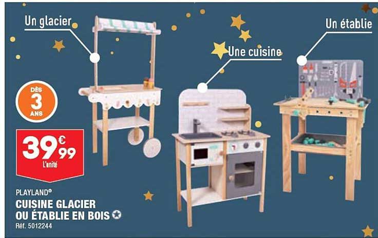 Playland Cuisine Glacier Ou établie En Bois