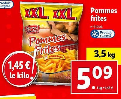 pommes frites harvest basket