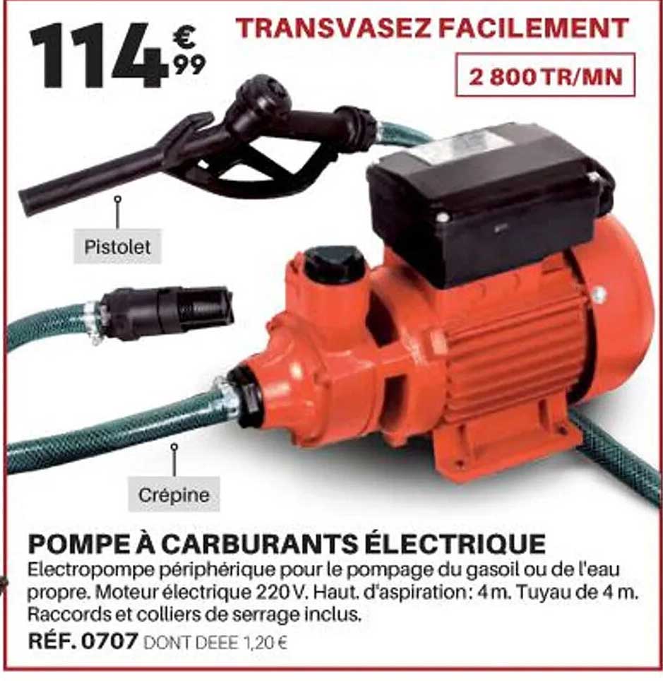 pompe à carburants électrique