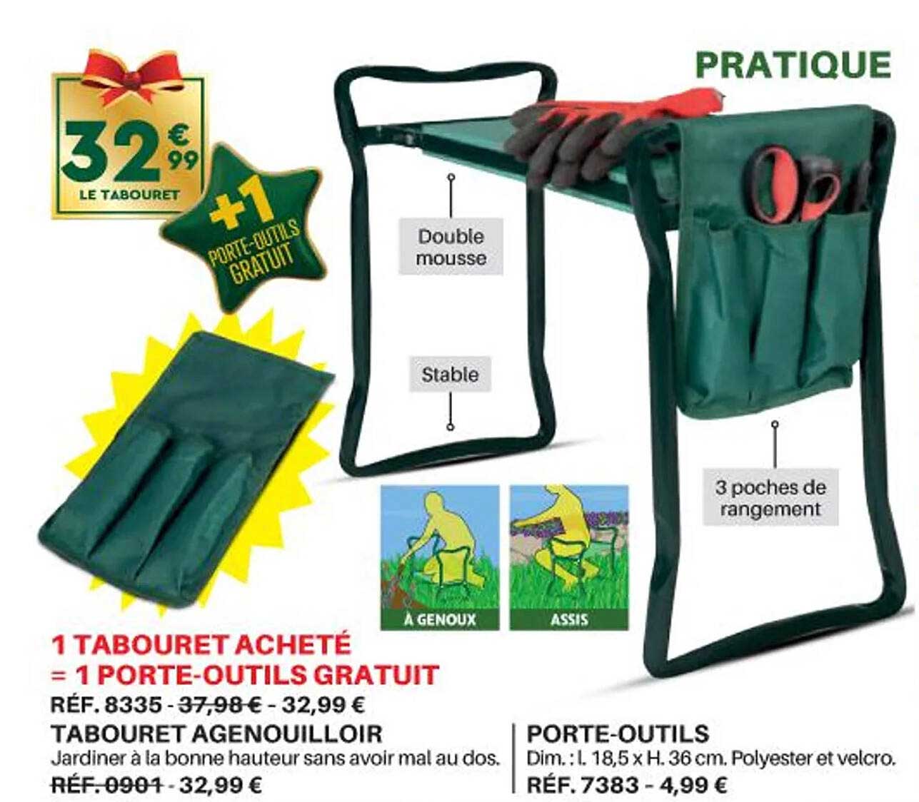 porte-outils 1 tabouret acheté = 1 porte-outils grauit
