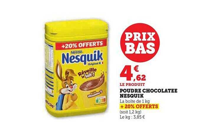 poudre chocolatée nesquik