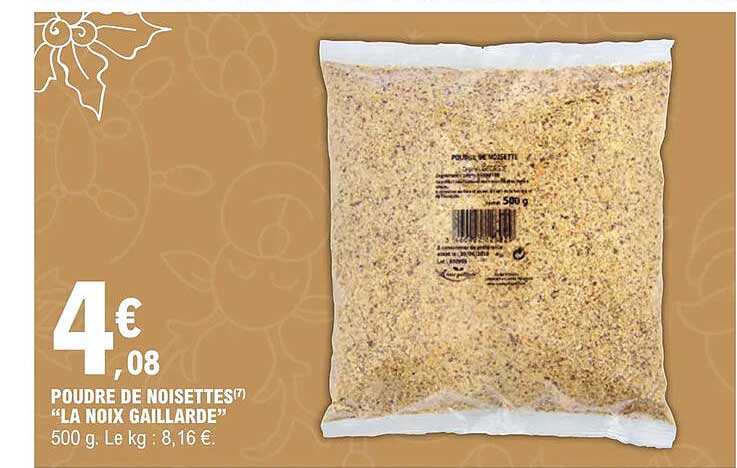 poudre de noisettes "la noix gaillarde"