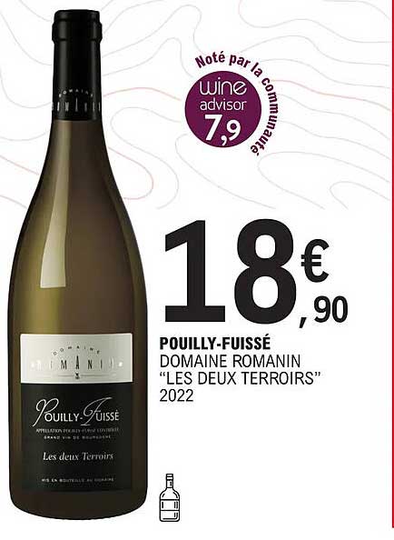 pouilly-fuissé domaine romanin "les deux terroirs" 2022