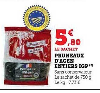 pruneaux d'agen entiers igp
