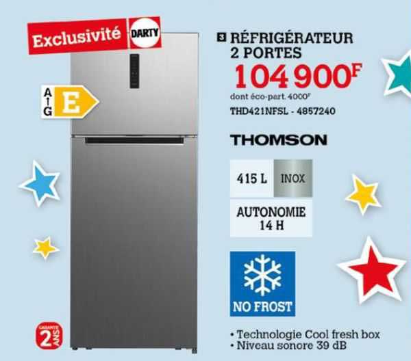 Réfrigérateur 2 Portes Thomson