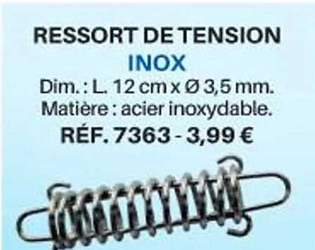 ressort de tension inox