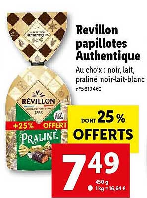 revillon papillotes authentique